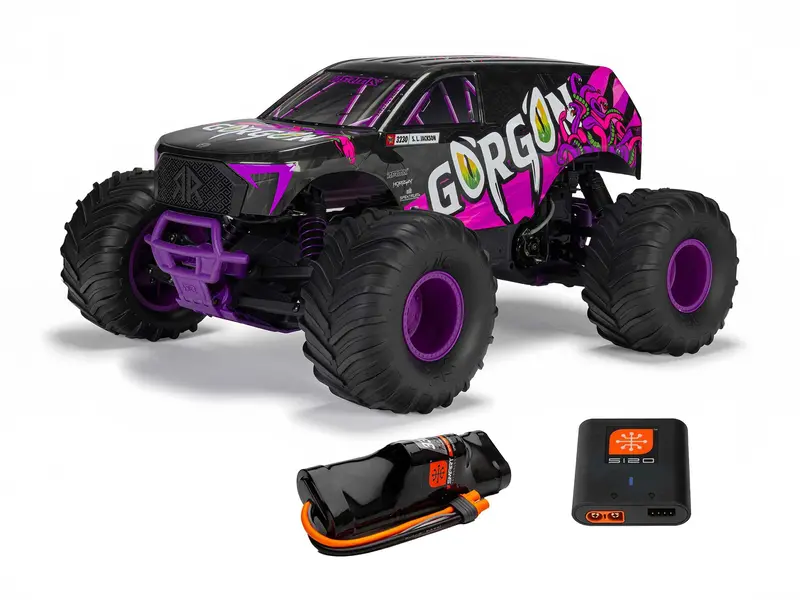 1/10 Gorgon Mega 550 2Wd Mt With Battery & Charger Purple 1