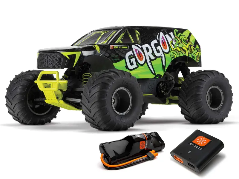1/10 Gorgon Mega 550 2Wd Mt With Battery & Charger Yellow 1
