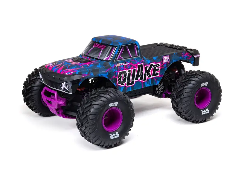 1/10 Quake 223S Dsc 2Wd Rtr Brushless Monster Truck, Purple 1
