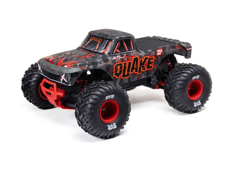 1/10 Quake 223S Dsc 2Wd Rtr Brushless Monster Truck, Red 1