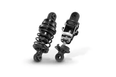 1/10 Touring Alu Shock Absorber-Set - Black (2) 1
