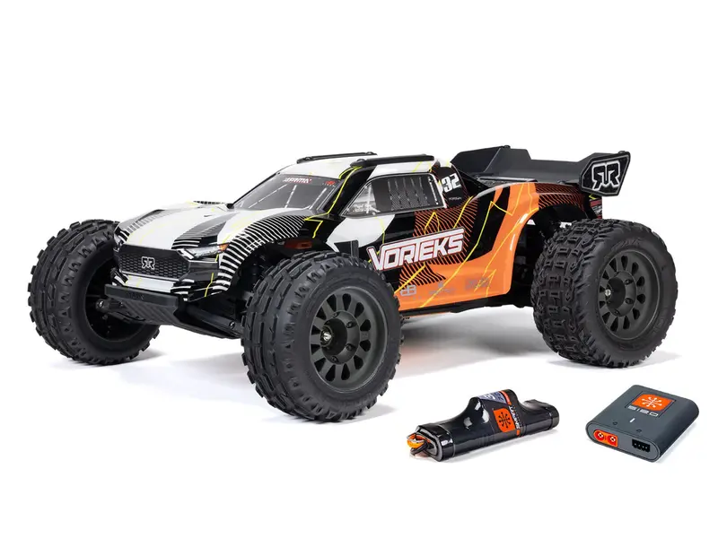 1/10 Vorteks Mega 550 4X2 St With Battery & Charger Orange 1