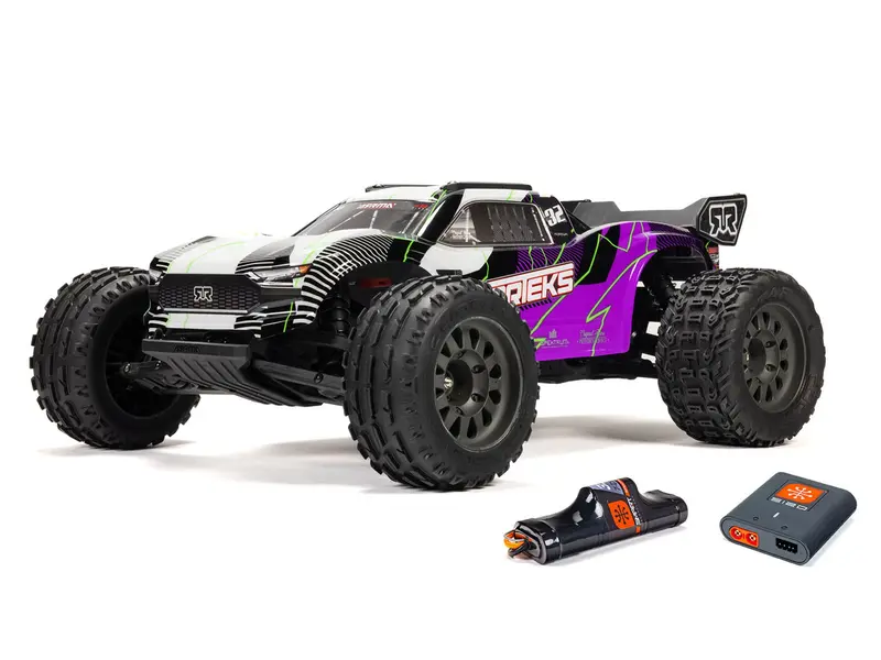 1/10 Vorteks Mega 550 4X2 St With Battery & Charger Purple 1