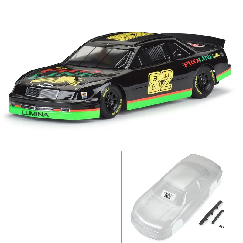 1/12 Pre-Cut 1990 Chevy Lumina Clear Body: Losi Nascar Grom, Pro370917 1