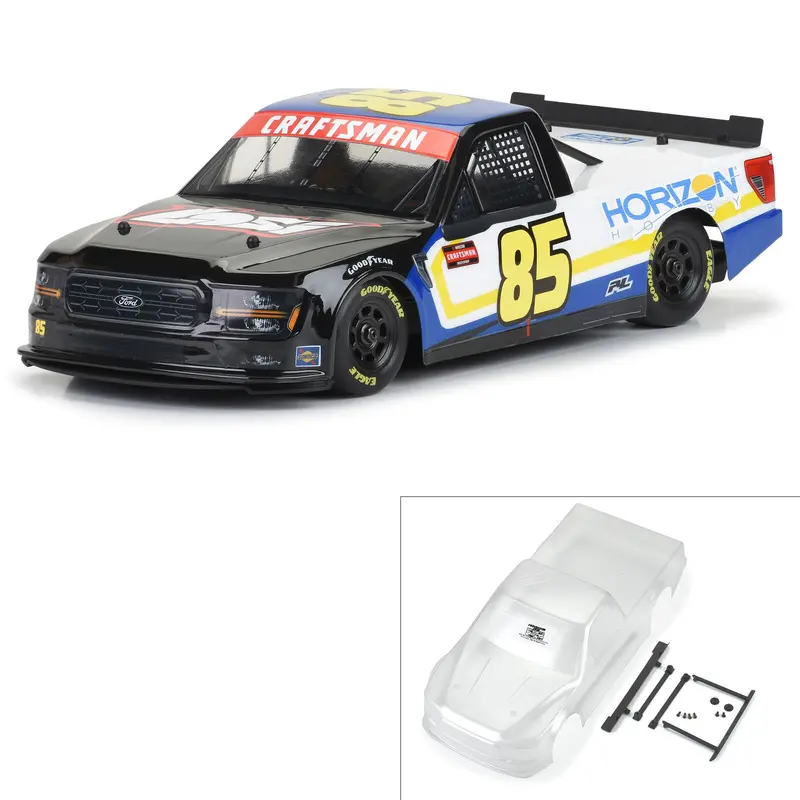 1/12 Pre-Cut 2024 Ford F-150 Truck Clear Body: Losi Nascar Grom, Pro365400 1