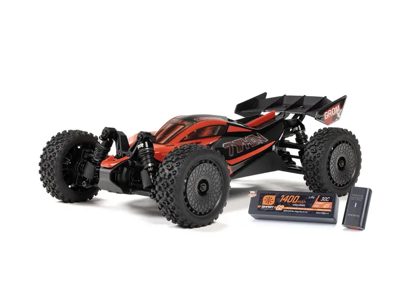 1/14 Typhon Grom 223S Blx 4X4 With Batt/Charger Red 1
