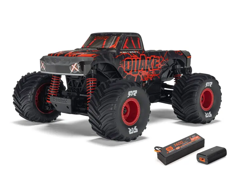 1/16 Quake Grom 4X4 Rtr Monster Truck Red 1