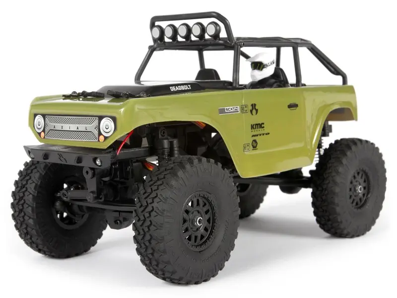 1/24 Scx24 Deadbolt 4Wd Rock Crawler Rtr Green 1