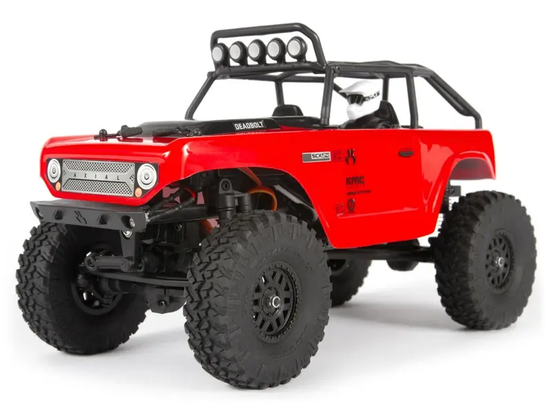 1/24 Scx24 Deadbolt 4Wd Rock Crawler Rtr Red 1