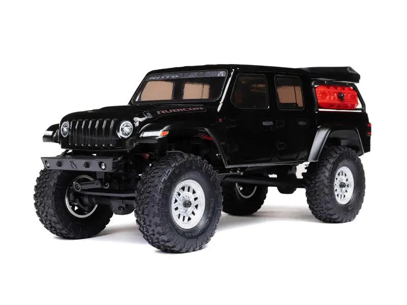 1/24 Scx24 Jeep Jt Gladiator 4Wd Rock Crawler Rtr Black 1