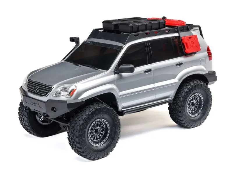 1/24 Scx24 Lexus Gx 470 4Wd Rock Crawler Rtr Silver 1