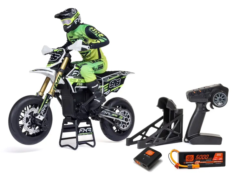 1/4 Promoto-Sm Fxr Supermoto Motorcycle Rtr (Batt & Charger) 1