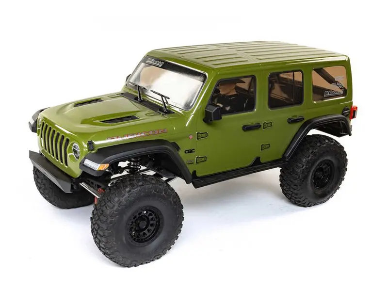 1/6 Scx6 Jeep Jlu Wrangler 4Wd Rock Crawler Rtr Green 1