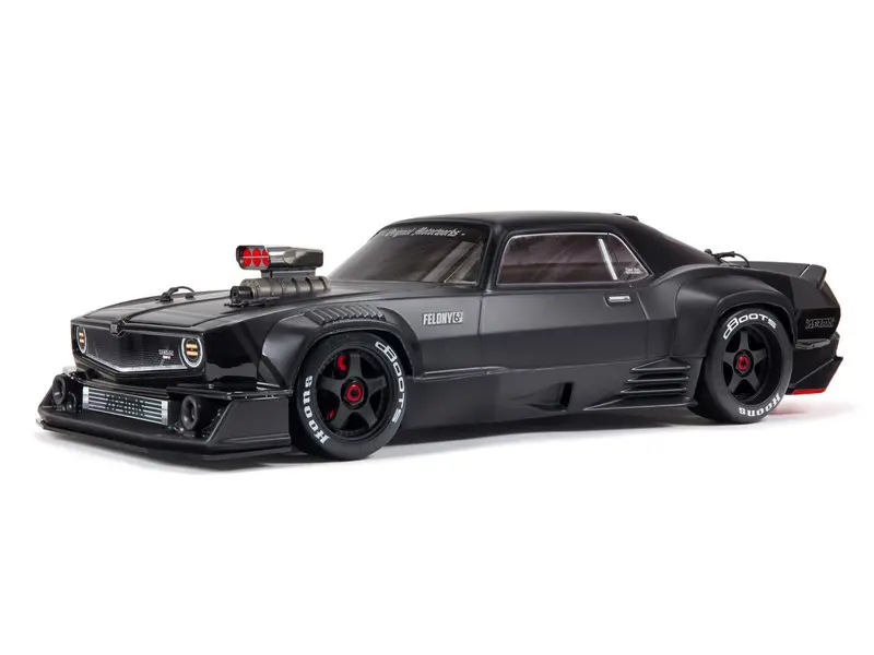 1/7 Felony 6S 4X4 Blx Resto-Mod Muscle Car Rtr Black 1