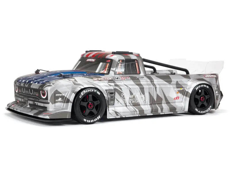 1/7 Infraction 6S 4X4 Blx Resto-Mod Truck Rtr Silver 1
