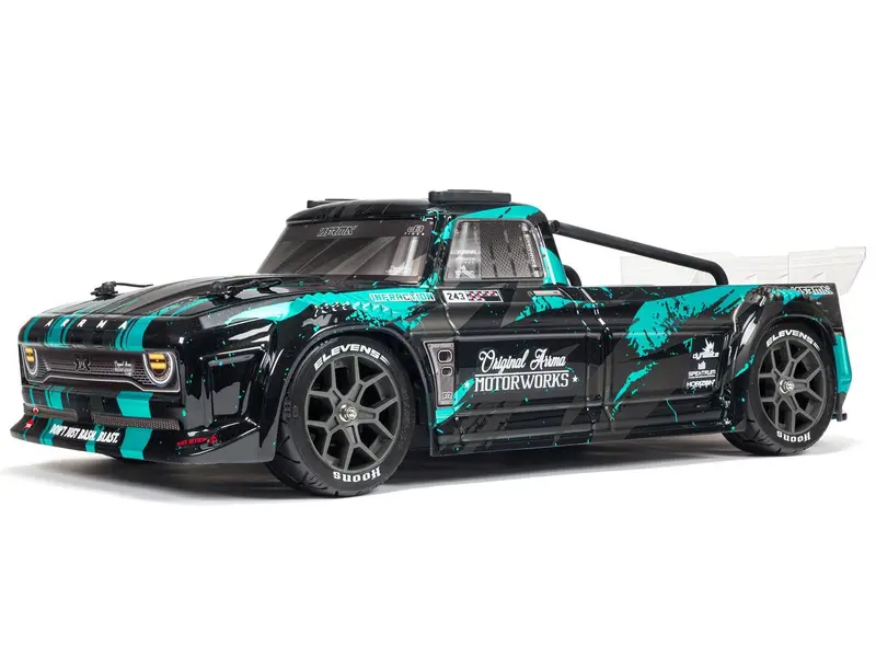 1/8 Infraction 3S 4X4 Blx Resto-Mod Truck Rtr Black/Teal 1