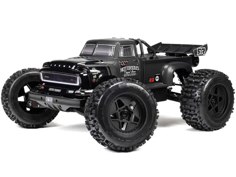 1/8 Notorious 6S V6 4X4 Blx Stunt Truck Rtr Black 1