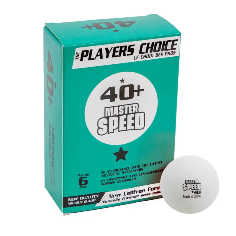1 Star Master Speed Ping Pong Balls Box Of 6 White Balls 1