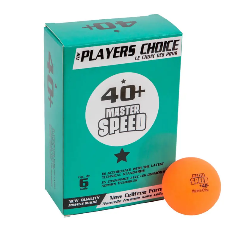 1 Star Master Speed Ping Pong Balls In 6 Blister Box Orange Balls 1