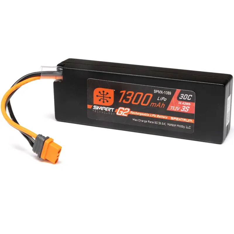 11.1V 1300Mah 3S 30C Smart G2 Lipo Battery: Ic2 1