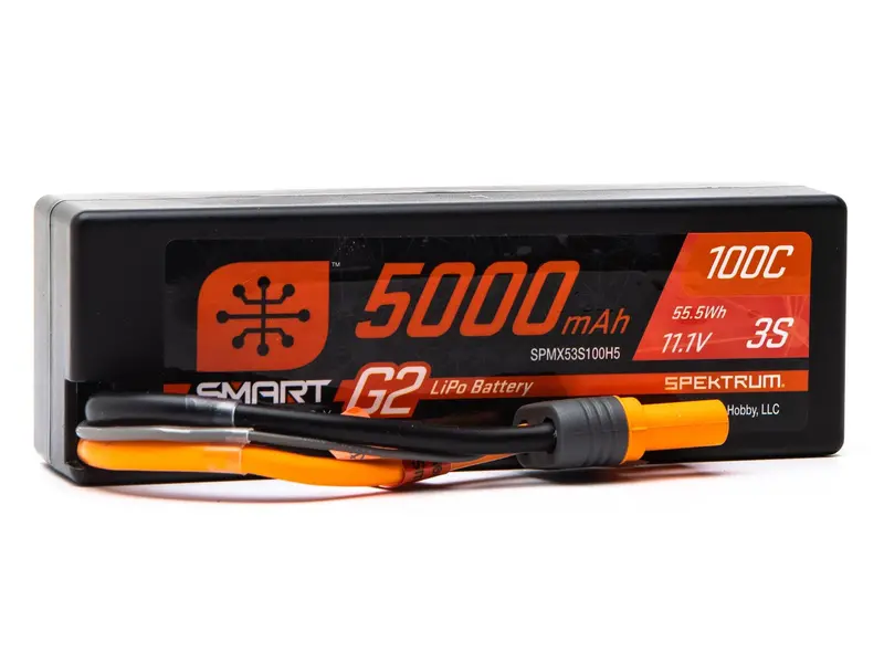 11.1V 5000Mah 3S 100C Smart G2 Hardcase Lipo Battery: Ic5 1