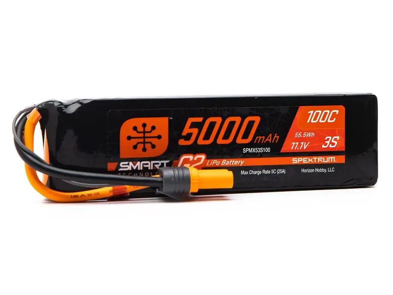 11.1V 5000Mah 3S 100C Smart G2 Lipo Battery: Ic5 1