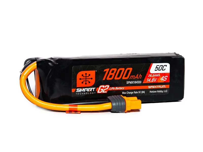 14.8V 1800Mah 4S 50C Smart G2 Lipo Battery: Ic3 1