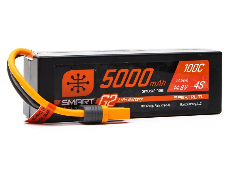 14.8V 5000Mah 4S 100C Smart G2 Hardcase Lipo Battery: Ic5 1