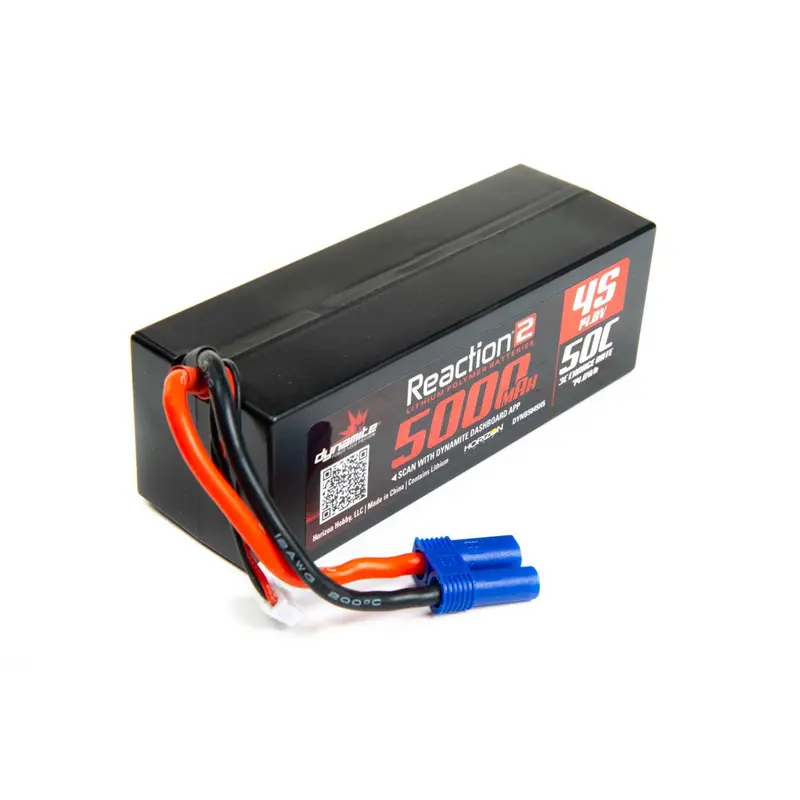 14.8V 5000Mah 4S 50C Lipo, Hardcase: Ec5 1