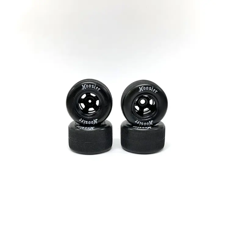 1Rc 1/18 Asphalt Modified Fr/Rr Ht Tires & Wheels (4) 1