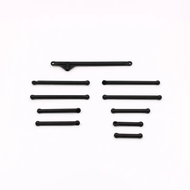 1Rc Radius Rods, Black, 1/18 Super Mod 1