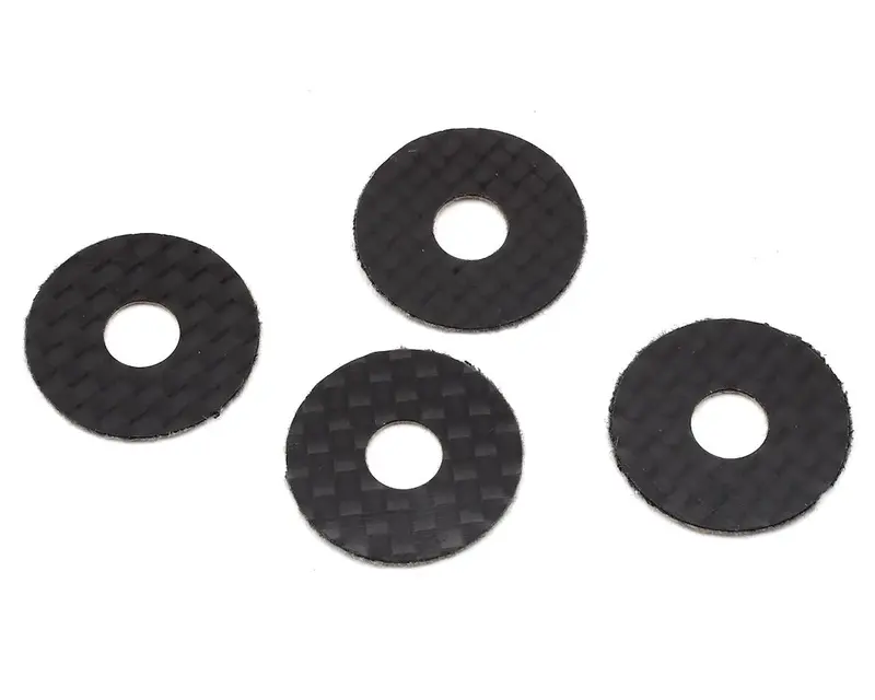 1Up Racing Carbon Fiber Body Washers, Fits 6Mm Body Posts, 1Up10401 1