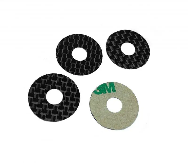 1Up Racing Carbon Fiber Protective Body Washers, 5Mm Post, 1Up10402 1