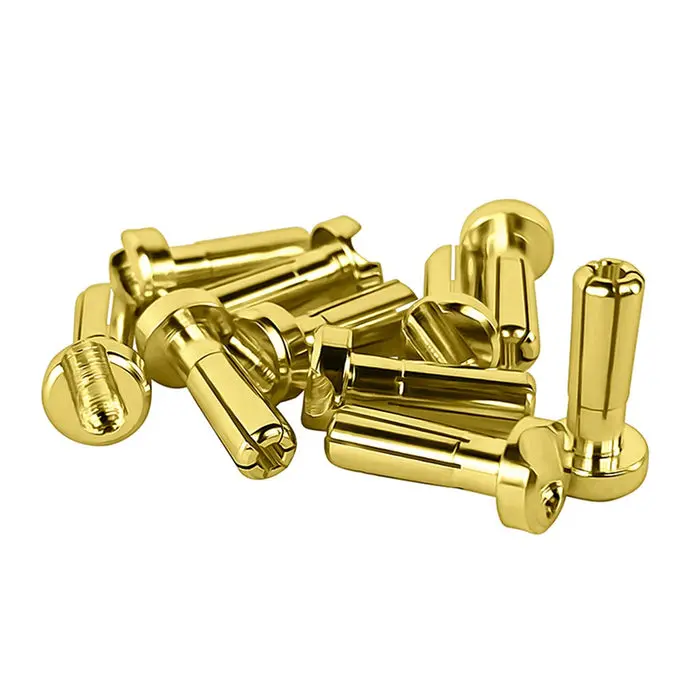 1Up Racing Lowpro 4Mm Bullet Plugs - 10Pcs, 1Up190405 1