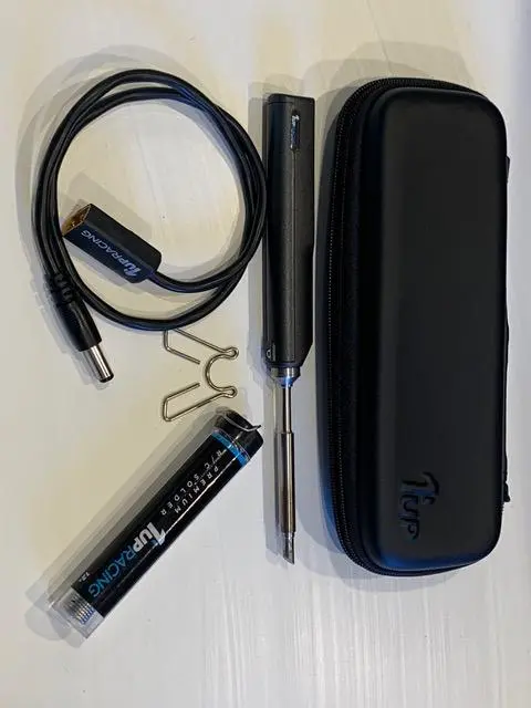1Up Racing Pro Pit Iron, Dc Cable & Leather Pouch, 190105 1