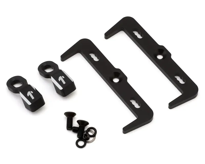 1Up Racing Rc10b7/B7d Aluminum Lowpro Battery Mount (Black) (Lcg Battery), 1Up15511 1