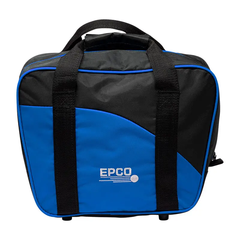 2 Small Balls/Shoes Nylon Bowling Bag - Blue/Black 1