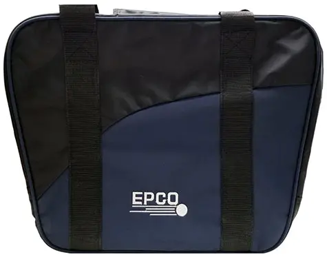 2 Small Balls/Shoes Nylon Bowling Bag Epco- Navy/Black 1