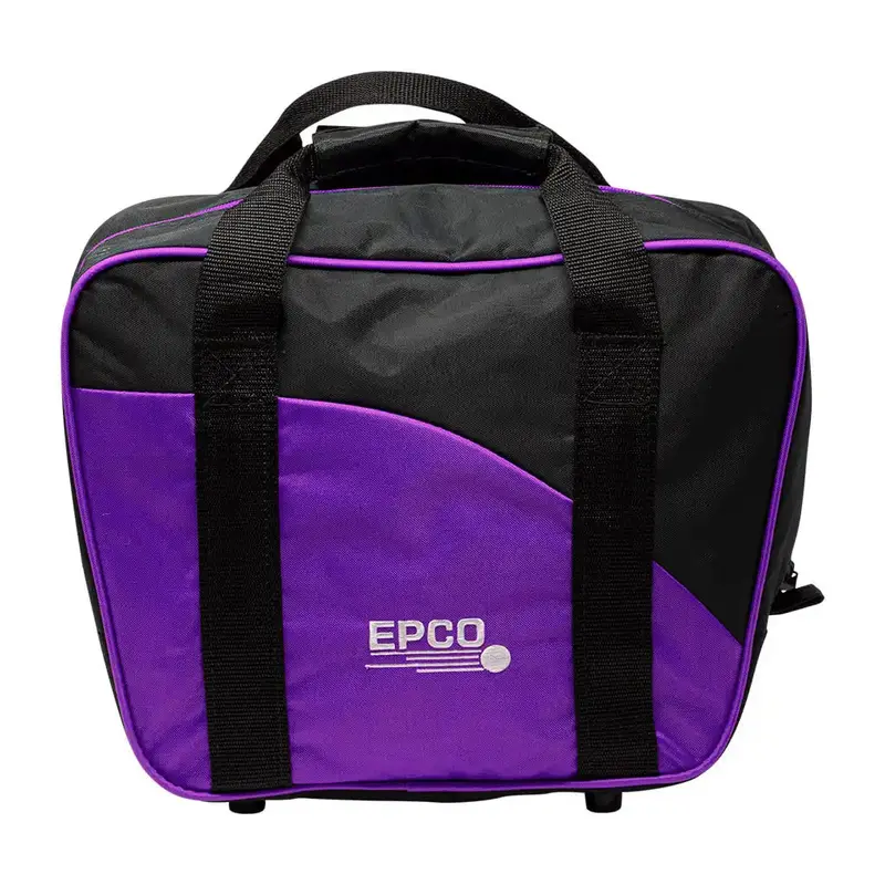 2 Small Balls/Shoes Nylon Bowling Bag - Purple 1
