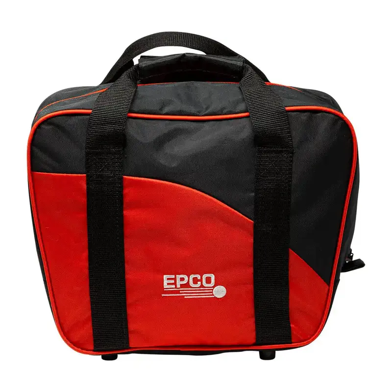 2 Small Balls/Shoes Nylon Bowling Bag - Red/Black 1