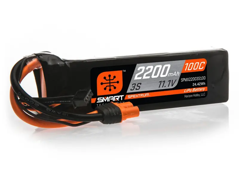 2200Mah 3S 11.1V 100C Smart Lipo Battery; Ic3 1