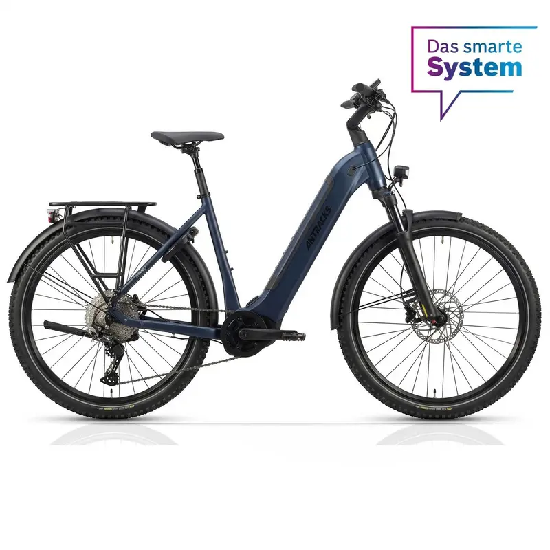 27,5" Damen E-Suv Mtb Wave Ls Terra Cx1 Bosch Performance Line Px Smart System Powertube 800 Wh 12 X Gang Shimano Xt Rd-M8100 Sgs Blau 1