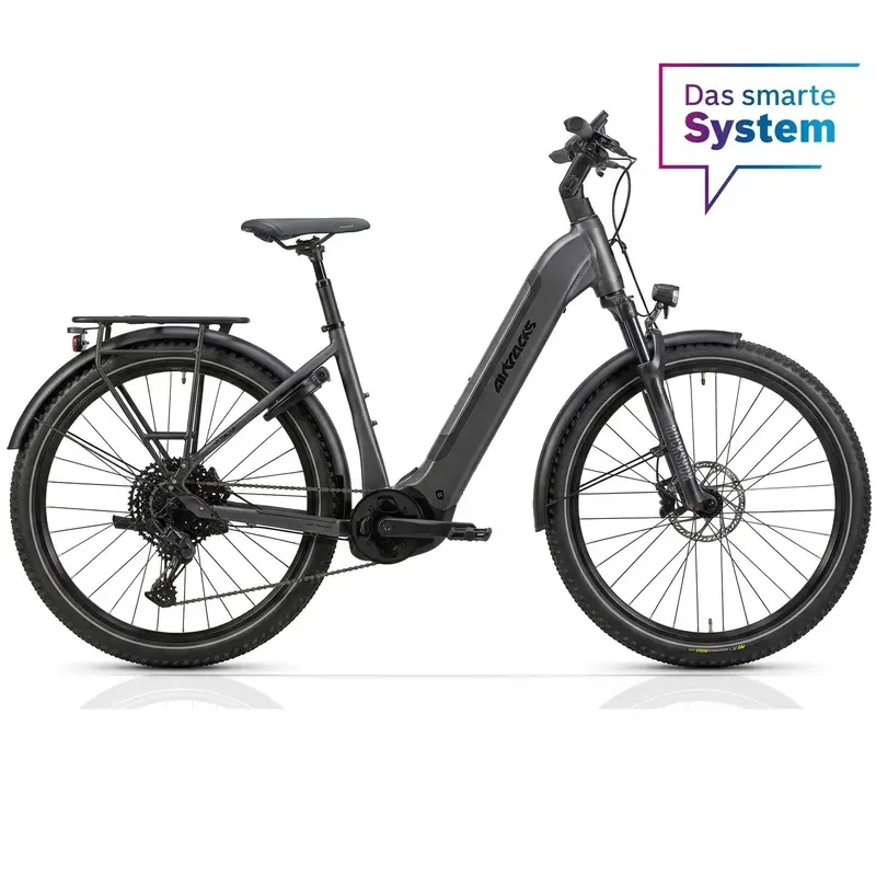 27,5" Damen E-Suv Mtb Wave Ls Terra Cx2 Bosch Performance Line Px Smart System Powertube 600 Wh 12 X Gang Sram Sx Eagle - Schwarz 1