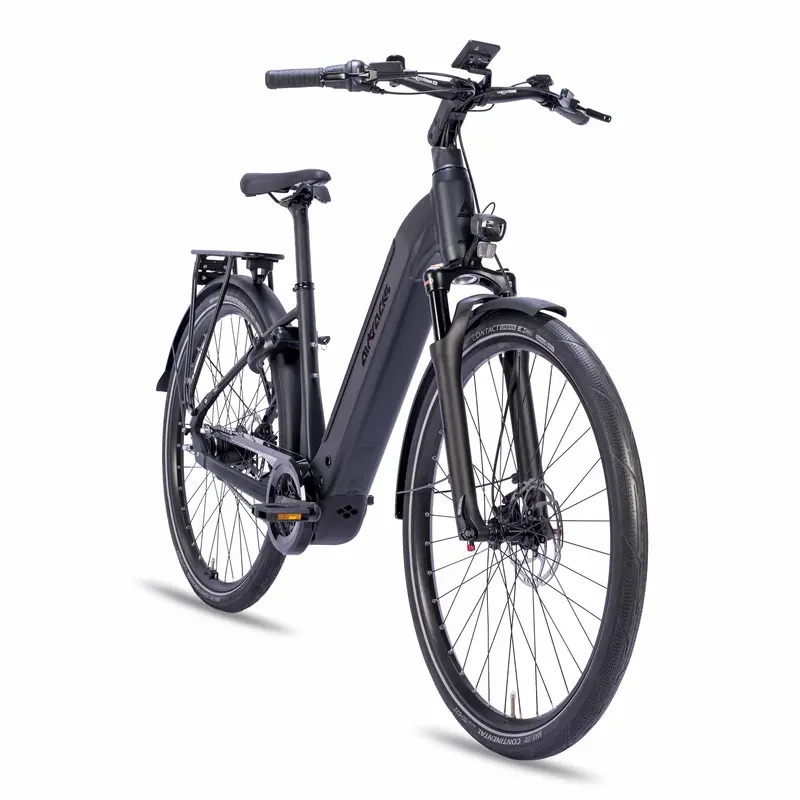 28" Damen E-Bike City Fahrrad Ls Wave Terra Ct2 Bosch Performance Line Smart System Powertube 600 Wh 8 X Gang Shimano Nexus Rücktrittbremse Schwarz 2