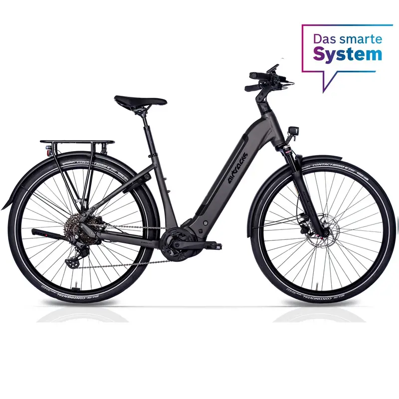 28" Damen E-Bike Trekking Fahrrad Ls Wave Terra Tr2 Bosch Performance Line Px Smart System Powertube 600 Wh 10 X Gang Shimano Deore Rd-M5130 Sgs Schwarz 1