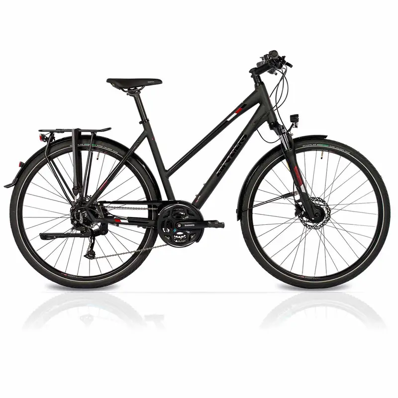 28" Damen Trekking Fahrrad Tr.2830L Trekkingrad 24 Gang Shimano Alivio Rd-M3100 Sgs Shadow 1