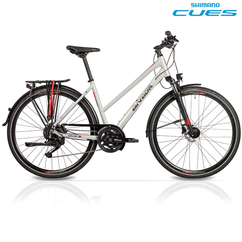 28" Damen Trekking Fahrrad Tr.2845L Trekkingrad 2 X 9 Gang Shimano Cues Rd-U3020-9 Shadow 1