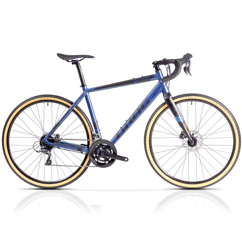 28" Herren Gravel Bike Sterrato 3.0 Fahrrad 2 X 8 Gang Shimano Claris R2000 Blue 1