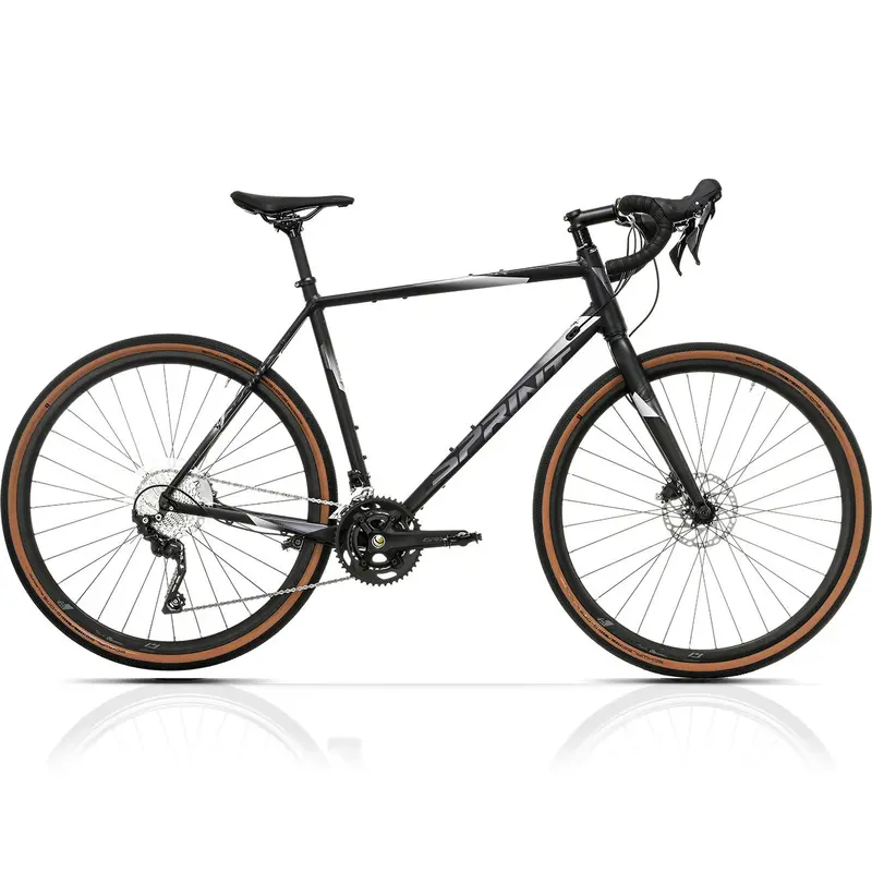 28" Herren Gravel Bike Whisper 7.0 Fahrrad 2 X 10 Gang Shimano Grx-400 Schwarz 1