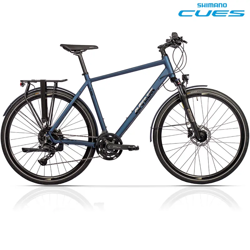 28" Herren Trekking Fahrrad Tr.2855 Trekkingrad 2 X 10 Gang Shimano Cues Rd-U6020-10 Shadow Blue 1